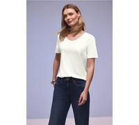 Street One T-shirt Gerda basique blanc cassé Taille S/36