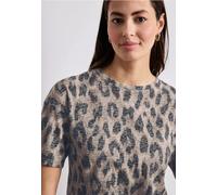 Street One T-Shirt au Look dévoré Timeless Beige 38