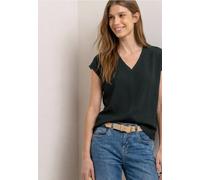Street One T-Shirt structuré avec Bande adhésive Deep Bound Green 40
