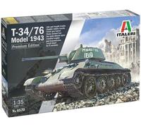 T-34/76 Model 1943 Réservoir Premium Édition 1:3 5 Plastique Model Kit Italeri