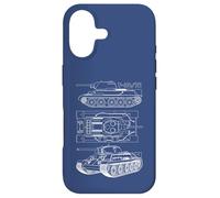T-34 76 Russe WW2 Tank Blueprints Coque pour iPhone 17