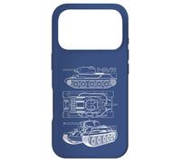 T-34 76 Russe WW2 Tank Blueprints Coque pour iPhone 17 Pro