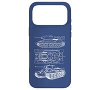 T-34 76 Russe WW2 Tank Blueprints Coque pour iPhone 17 Pro Max