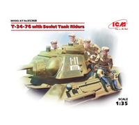 T-34/76 Soviétique Avec 4 Figures Du Cavalier Soviétique Soviétique - Icm Icm35368-Icm