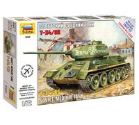 T-34/85 SOVIET MEDIUM TANK - ZVEZDA 1/72 PLASTIC KIT