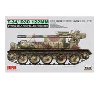 T-34/d-30 122mm Syrian Self-propelled Howitzer - 1:35e - Rye Field Model G