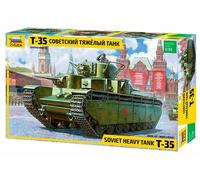 T-35 Char Soviétique Lourd 1:35 Kit De Modèle En Plastique ZVEZDA