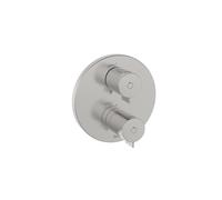 T-500 mitigeur thermostatique encastré 2 v avec inverseur pvd acier inoxydable - ROCA A5A0C18SM0