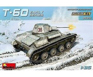 T-60 Early Series Soviet Lumière Réservoir - Intérieur Kit 1:3 5 Plastique Model