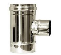 T 90 raccord réduit 80 conduit de fumée isolé inox DN 180/230