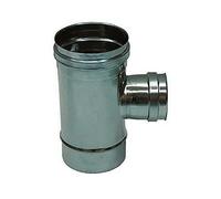 T 90 raccord réduit DN 80 conduit de fumée femelle DN 150 tube inox 316