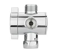 T-adaptrice T à 3 Voies Chrome Douche de Douche Valve Robinet pour la tête de Douche à Main Accessoire de Salle de Bain
