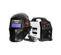 T-Arc 164 Soudeuse à inverseur Électrode MMA 150A, avec masque automatique à casquette et accessoires, machine à souder portable compacte et simple, pour l'entretien et le bricolage domestique, 230V