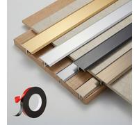 T-Barre De Séparation Bi-Matière - Profil Aluminium Pour Jonction Parquet Flottant Carrelage - 3x90cm Comble Espace Dilatation 20mm - 50mm Recoupable Mat(White,3pcs*90 * 5cm)