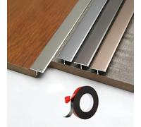 T-Barre De Seuil Aluminium Adhésive - Profil De Transition Sol Universel - 3x90cm Couvre Joint Pour Séparation De Pièces Parquet/Carrelage - Recoupable(Champagne,3pcs*90 * 3.3cm)