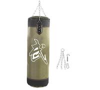 T best Sac de sable vide pour entraînement de boxe Crochet de coup de pied Sac de sable lourd Crochet de coup de pied Sac de sable, Vert, 60 cm