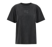 T by Alexander Wang - Crystal Hotfix Tee - Femme - Tops - Noir - Taille: 36 FR