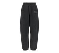 T by Alexander Wang - Hotfix Logo Joggers - Femme - Pantalons - Noir - Taille: 36 FR
