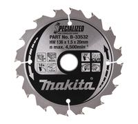 T.C.T.SAW BLADE 136X16T MAKITA - B33532