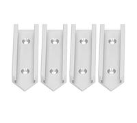T Connecteur de piste Aluminium Alloys de travail du bois Haule précision durable robuste universelle pour la table de scie à table de scie circulaire Tableau 4pcs 100 mm 30 mm (Argent)
