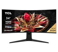 TCL Écran PC Gaming 34R83Q 34" Incurvé WQHD Mini LED 170Hz Noir et Blanc