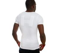 T-DROIT, T-shirt correcteur de posture pour Hommes et Femmes - Prévention contre le mal de dos (T7, Blanc)
