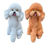 T Eddy Dog Statue Ornements, Utilisation De Décoration Polyvalente, 13 X 12 X 23 Cm, Figurine De Compagnie Décorative, Figurine De Chien En Résine, Pièce Accent Intérieure, Pour Jardin Et Décoration D