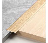 T En Bande De Transition Plancher(2 PCS X 135CM) Pour Seuil Porte, Joint Sol Stratifié, Bandes Imperméables Bordure Carrelage Couvrant Les Espaces(Brown,2pcs*135 * 3cm)