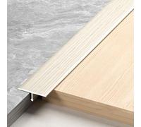 T En Bande De Transition Plancher(2 PCS X 135CM) Pour Seuil Porte, Joint Sol Stratifié, Bandes Imperméables Bordure Carrelage Couvrant Les Espaces(Khaki,2pcs*135 * 3cm)