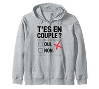 T’es en couple ? Ni oui ni non célibataire drôle humour Sweat à Capuche