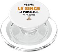 T’ES Pas Le Singe Le Plus Malin de la Jungle - Humour PopSockets PopGrip pour MagSafe