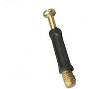 T&F Lot de 20 raccords de meubles Diamètre extérieur Ferrures à cames Vis à tête plate et écrous en plastique Convient pour le fendillement des armoires de table