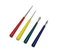 T&F Lot de 4 alésoirs à perles en acier inoxydable avec pointe en diamant de qualité industrielle.