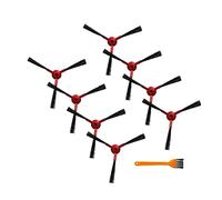 T/F Lot de 8 brosses latérales de rechange pour aspirateur robot Zigma S4