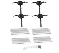 T / F Pour les pièces de rechange Laresar L6 Pro, 4 filtres HEPA+4 brosses latérales kit accessoires pour robot aspirateur