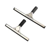 T&F Raclette de douche en acier inoxydable | Raclette de salle de bain, raclette de douche, essuie-glace, support de toilettes