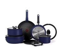 T-fal L816SE74 Batterie de cuisine Ingenio Essential Colors Aluminium, Bleu