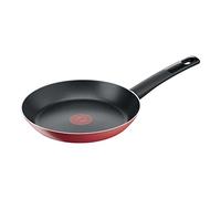 T-Fal Simply Cook B5740482 Poêle de 24 cm rouge avec revêtement anti-adhésif Titanium avec thermo-signal et base de diffusion