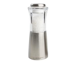 T&G CrushGrind Apollo Salt Mill, Stainless Steel and Acrylic, 150 mm