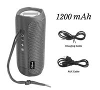 T & G TGGG-Haut-parleur Bluetooth portable,sans fil,LED,1200mAh,étanche,tourisme,colonne de basse,Boombox,AUX,TF,BT,haut-parleur USB #C