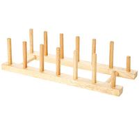 T&G Woodware Plate Stand/Rack for 6 Plates in Hevea Wood