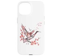 T Grue à Couronne Rouge en Origami Japonais pour Grue du Coque pour iPhone 15