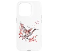 T Grue à Couronne Rouge en Origami Japonais pour Grue du Coque pour iPhone 15 Pro