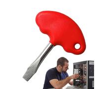 T Handle Flat Head Screwdriver - Ergonomic Grip Driver Tool, Effortless Mullti Bit Nut Repair Kit | Precision Assembly Device for Ring doorbellFix Portable Maintenance Hardware Workshop Repair