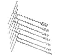 T Handle Socket Set 7pcs Clé À Rallonge ike Handle Grips Ergonomic T Design 8Mm 10Mm 12Mm 13Mm 14Mm 17Mm 19Mm Personal Use