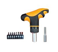 T Handlungs Cliquet Set 1/4 " Bit Driver Extension Socket Support de forage pour la maison et un usage professionnel