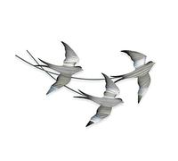 T.I. Design Hirondelles en vol Décoration murale contemporaine en métal