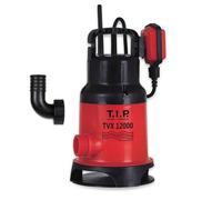 T.I.P. Pumpen Pompe submersible pour eaux usées TVX 12000 – 10 800 l/h, 6 m, 480 W, 20 mm, VORTEX