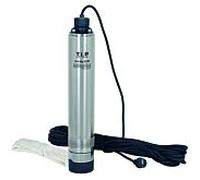 T.I.P. AJ 4 Plus 55/50 Pompe de puits - Pompe de puits profond 30104 acier inoxydable, 3.300 l/h, 50 m de hauteur de refoulement, 800 W, câble de vidange inclus
