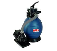 T.I.P. Filtre à Sable SPF 180 Haute Capacité 20m³ Débit 7900 l/h Filtration Piscine Valve Polyvalente Bleu Noir